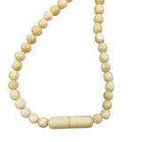 Long Graduated Ivory Bead Necklace Antique