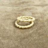 Vintage Ivory Twist Rings