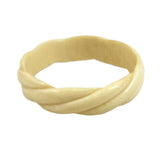 Vintage Ivory Twist Bangle Bracelet