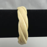 Vintage Ivory Twist Bangle Bracelet