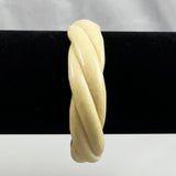 Vintage Ivory Twist Bangle Bracelet