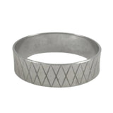 Monet Wide Silver Bangle Bracelet