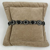 Monet Black Rhinestone Bracelet