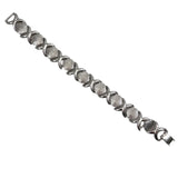 Monet Mid Century Silver XO's Bracelet