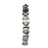 Monet Mid Century Silver XO's Bracelet