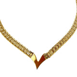 Napier Gold V Chain Necklace Vintage