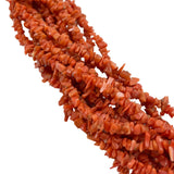 Natural Orange Coral Bead Strands 