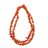 Italian Orange Coral Chip Strands 