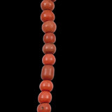 Antique Orange Glass African Trade Beads 14mm