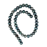 Blue Peacock Freshwater Pearl Beads Strand 9.5mm