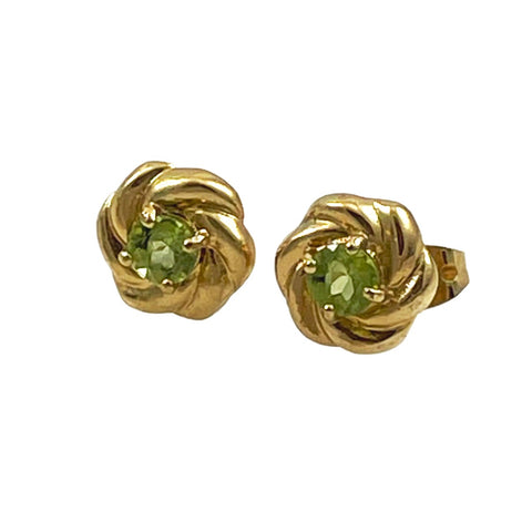 Gold Filled Peridot Earrings