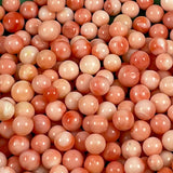 Pink Italian Coral Rounds NO HOLES All Natural