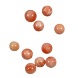 Pink Italian Coral Rounds NO HOLES All Natural