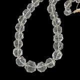 Large quartz crystal beads