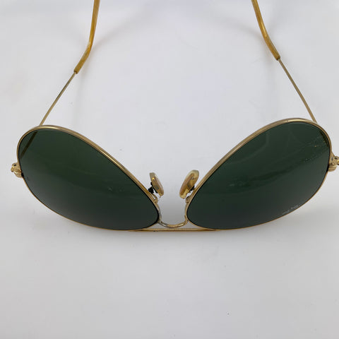Vintage Gold Ray-Ban Aviator Sunglasses 1950's In Case BL 62mm G15