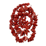 Italian Red Coral Polished Chip Strands