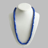 Antique Faceted Russian Blue Necklace - Glass Trade Beads