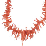 Salmon Pink Branch Coral Necklace Vintage