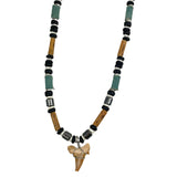 Fossilized Shark Tooth Unisex Necklace Surfer Hawaiian