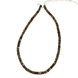 Smoky Quartz Faceted Rondelle Beads Gemstones