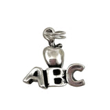 Sterling Silver ABC Teacher Charm Vintage