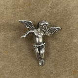 Sterling Silver Cherub Angel Pendant Vintage