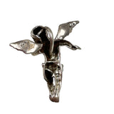 Sterling Silver Cherub Angel Pendant Vintage