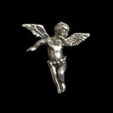 Sterling Silver Cherub Angel Pendant Vintage