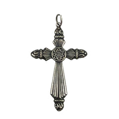 Sterling Cross Pendant Vintage by Shube