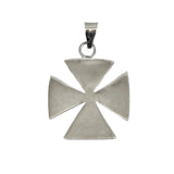 Sterling Silver Byzantine Cross Pendant Mexico