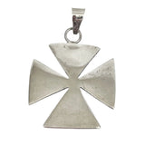 Sterling Silver Byzantine Cross Pendant Mexico