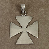 Sterling Silver Byzantine Cross Pendant Mexico