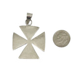 Sterling Silver Byzantine Cross Pendant Mexico