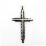 Large Sterling Cross Pendant Vintage