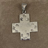 Sterling Cross Pendant Vintage Mexican Silver