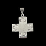 Sterling Cross Pendant Vintage Mexican Silver