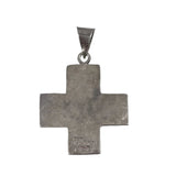 Sterling Cross Pendant Vintage Mexican Silver