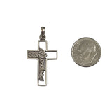 Sterling Holy Face Cross Pendant