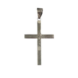 Large Sterling Cross Pendant 2.5 Inches