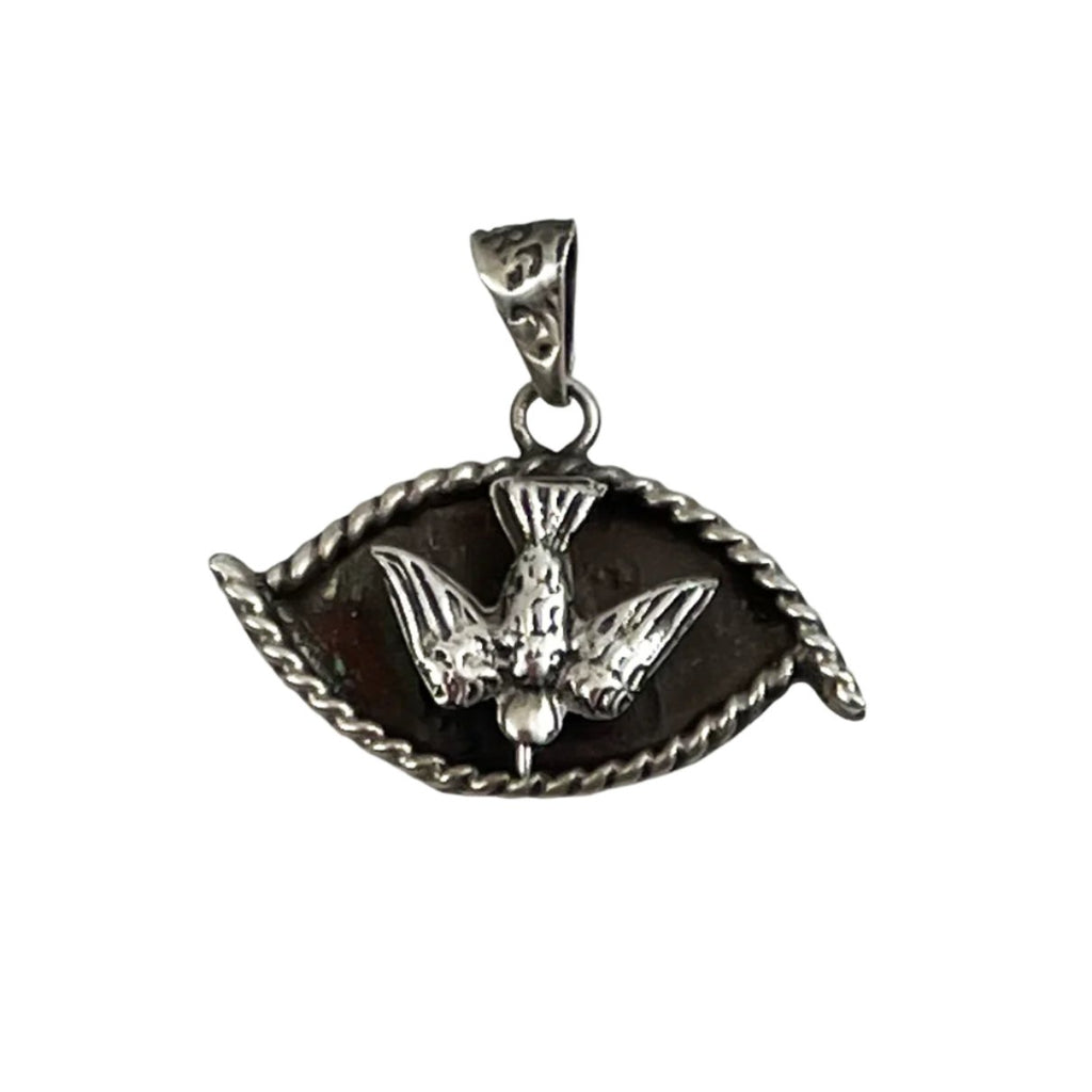 Sterling Descending Dove Charm Vintage