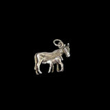 Sterling Silver Mare & Foal Horse Charm Vintage