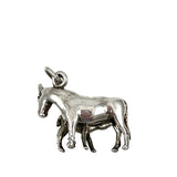 Sterling Silver Mare & Foal Charm Vintage