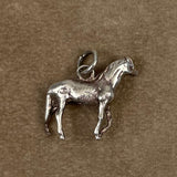 Sterling Silver Horse Pendant Vintage