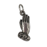 Sterling Silver 3D Praying Hands Charm