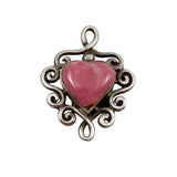 rhodochrosite sterling silver pendant