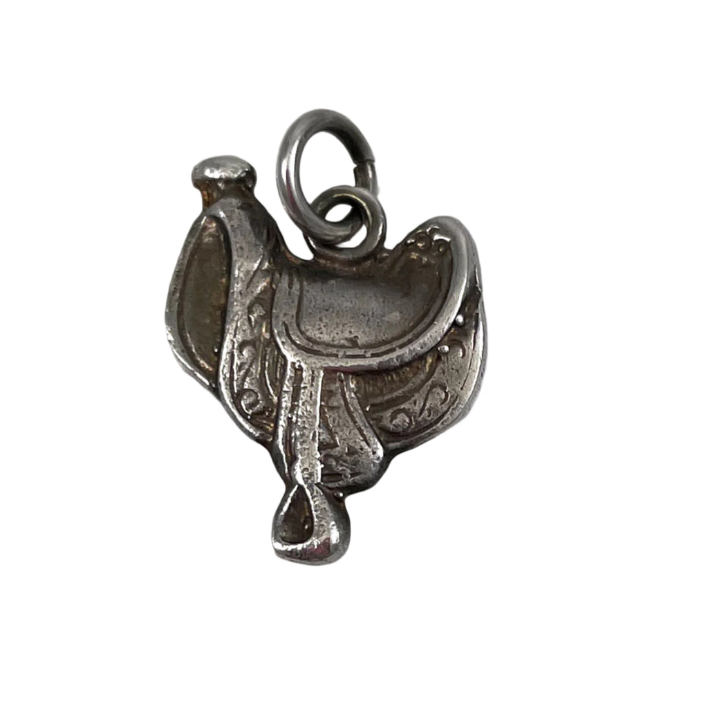 Sterling Silver Western Saddle Charm Vintage