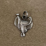 Sterling Silver Western Saddle Charm Vintage