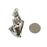 Sterling Shell Pendant Mexican Silver