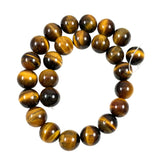 Large Tiger's Eye Gemstone Beads 16mm