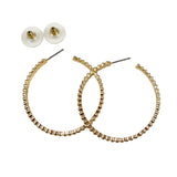 Trifari Gold Hoop Earrings